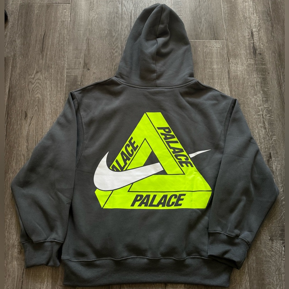 Palace x Nike Tri Swoosh Hoodie Charcoal